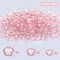600 Pcs Crystal Glass Beads for Jewelry Making Bulk Faceted Gemstone Rondelle Loose Beads for Bracelet DIY Crafts 8 mm, 6 mm, 4 mm(Pink AB Color)